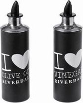 Riverdale Oil Vinegar Love Zwart Stuks 2 19 Cm Bol Com