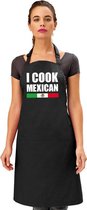 I cook Mexican keukenschort dames en heren met Mexicaanse vlag - Mexico schort