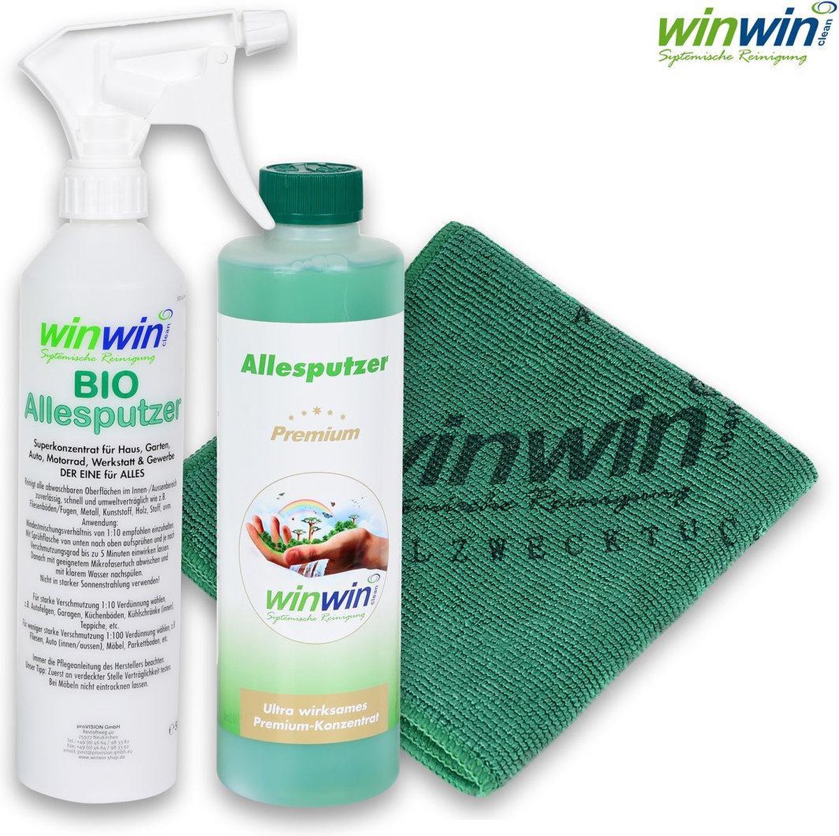 Allesputzer PREMIUM 500ml + sproeiflacon + Multifunctionele doek