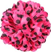 Fleur de cheveux espagnol rose à pois noirs - fleur avec robe flamenco -