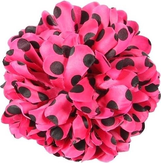 Fleur de cheveux espagnol rose à pois noirs - fleur avec robe flamenco - |  bol.com