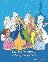 Cute Princess Coloring Book for Girls