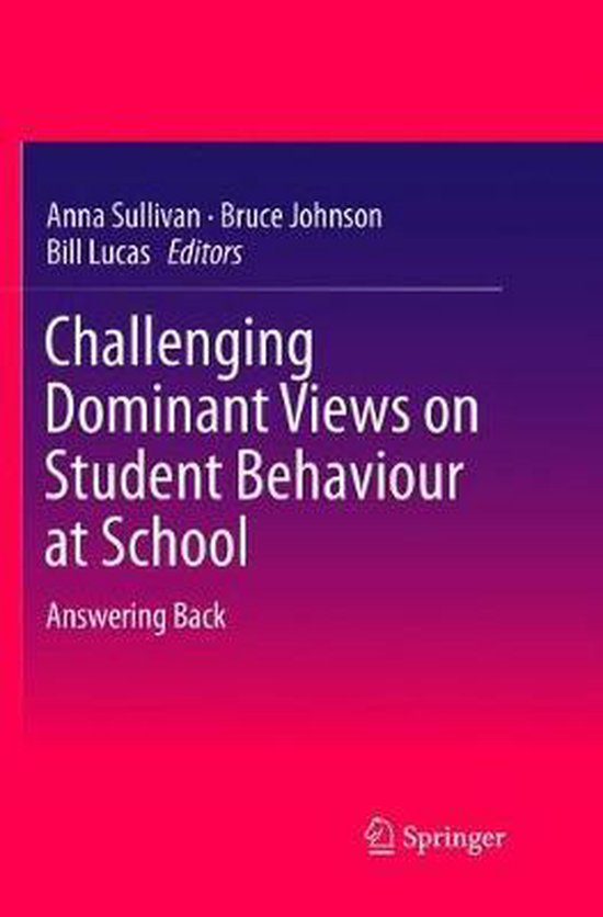 Challenging Dominant Views on Student Behaviour at School - cover