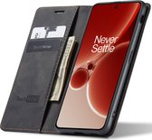 Hoesje geschikt voor OnePlus Nord 3 - Book Case Leer Slimline Zwart
