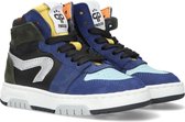 Pinocchio P1246 Hoge sneakers - Leren Sneaker - Jongens - Blauw - Maat 23