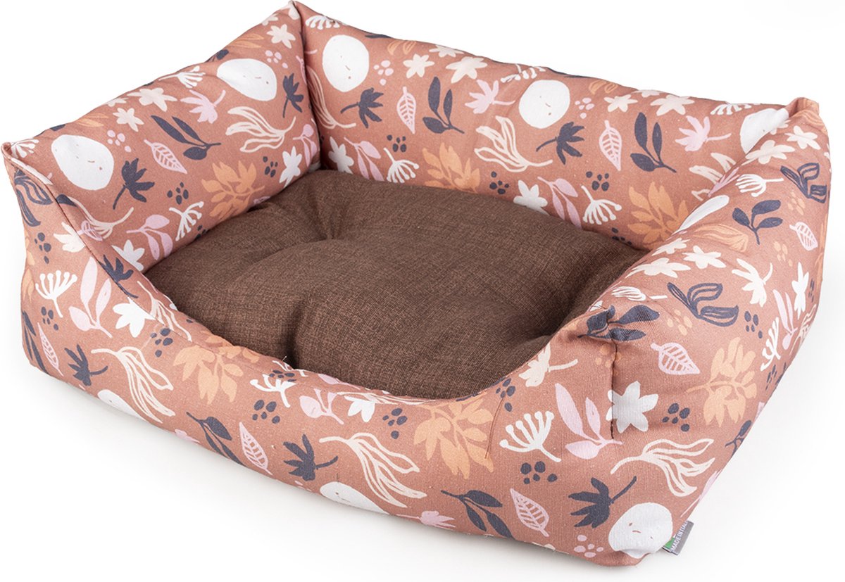 Duvoplus – Dierenkussen – Hond – Mand Rechthoekig Rustle 45x30x15cm Bruin – 1st