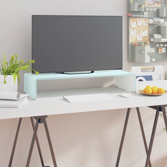 The Living Store TV-meubel - Gehard glas - 70 x 30 x 13 cm - Groen