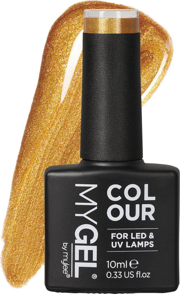 Mylee Gel Nagellak 10ml [Goldy locks] UV/LED Gellak Nail Art Manicure Pedicure, Professioneel & Thuisgebruik [Shimmer Range] - Langdurig en gemakkelijk aan te brengen