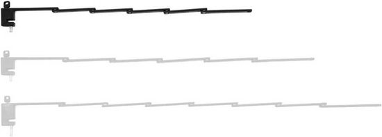 ACID Vouwslot RIGID 80 - Roestvrij staal - Extra klittenbandbevestiging - D7xH800 mm - Zwart van ACID — afbeelding 5