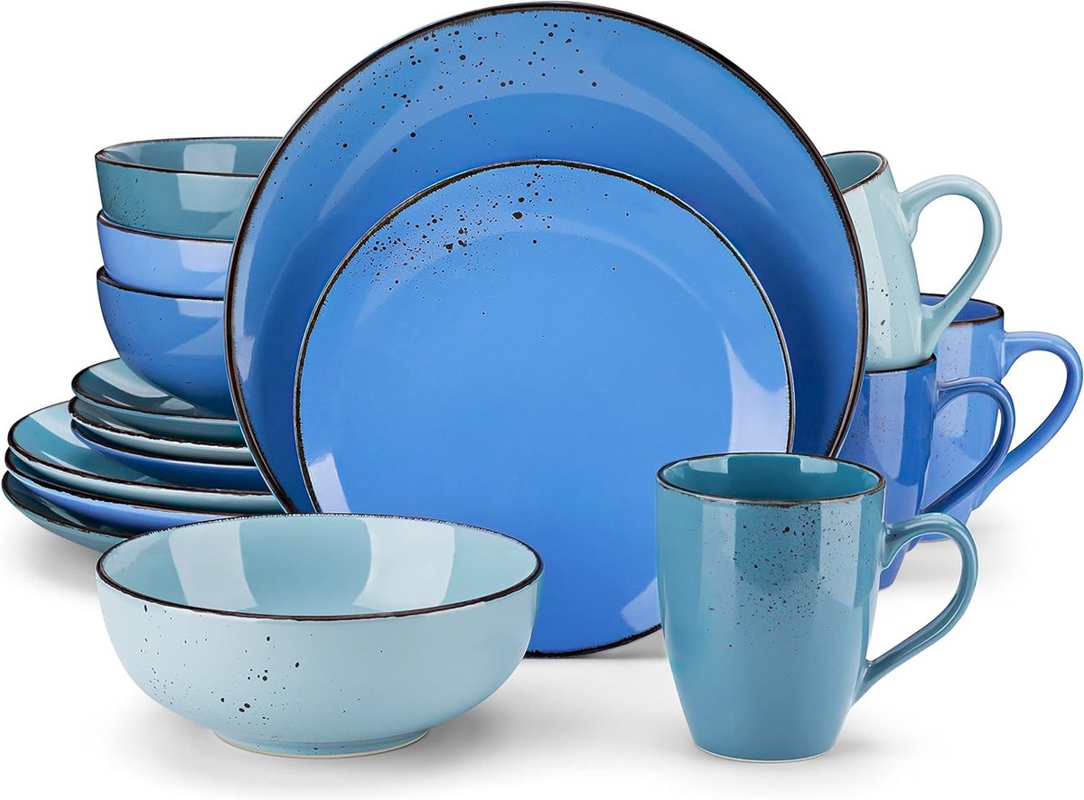 tafelservies, aardewerk, vintage look