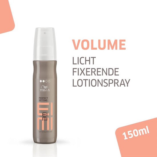 Wella EIMI Perfect Setting light setting lotion spray, 150ml, bruine fles met witte dop.