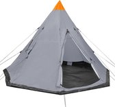 The Living Store Kampeertent - 4-persoons - 300 x 200 cm - Blauw - Tipi-uitstraling