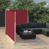 The Living Store Zijluifel Groot - Uittrekbaar - Rood - 100 x 0-600 cm (H x B) - UV-bestendig Polyester met PU-coating
