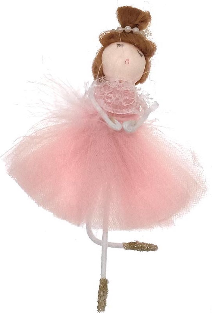 Ballerina Kerstboomhanger - Huis Decoratie - Kerstversiering Ballet - Ballerina voor in de Kerstboom - Kerst Ornament - Kerstcadeau Dames en Meisjes - Roze