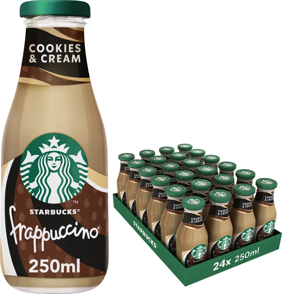 Starbucks Cookies & Cream frappuccino ijskoffie - 24 x 250ml