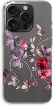 Case Company® - Hoesje geschikt voor iPhone 15 Pro hoesje - Mooie bloemen - Soft Cover Telefoonhoesje - Bescherming aan alle Kanten en Schermrand