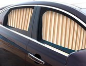 zonneschermen voor zijruiten voor in de auto (2 stuks), magnetisch autogordijn om UV-stralen te blokkeren en voor privacy, goud