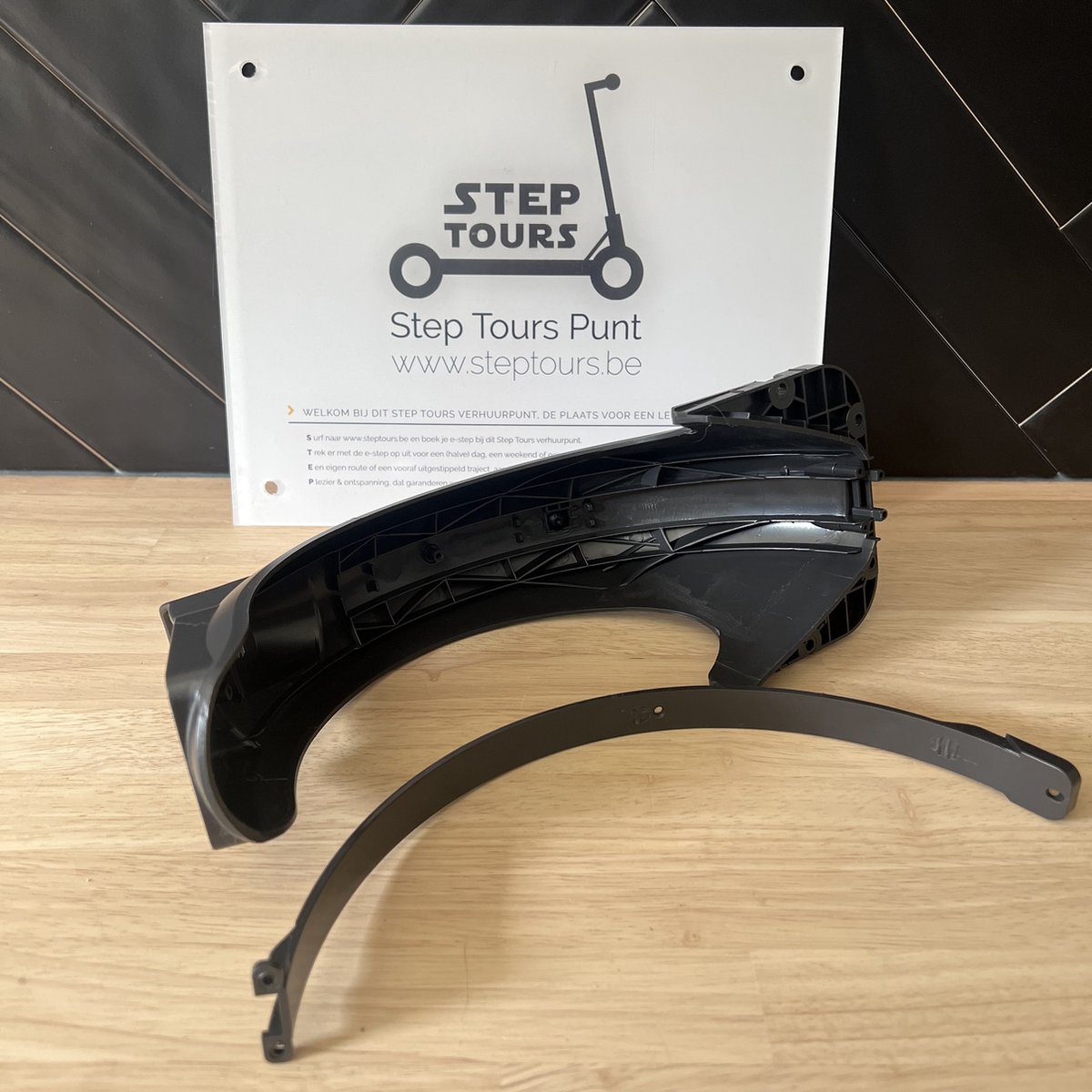Spatbord voor E-Step (zonder achterlicht) (Achter) - Past op - afbeelding 3