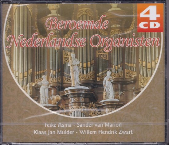 Foto: 4cd box beroemde nederlandse organisten feike asma klaas jan mulder sander van marion willem hendrik zwart