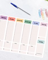 Planblok weekplanner - 50 weken - layout #2