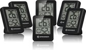 Bol.com BRESSER ClimaTemp Hygro Indicator - Set van 6 Thermo-/Hygrometers - zwart aanbieding