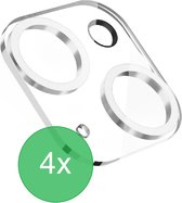 Protecteur d'écran pour appareil photo 4x Convient pour : iPhone 15 / 15 Plus - protecteur d'écran - verre - protégez votre appareil photo - verre de protection - Zwart - ZT Accessoires