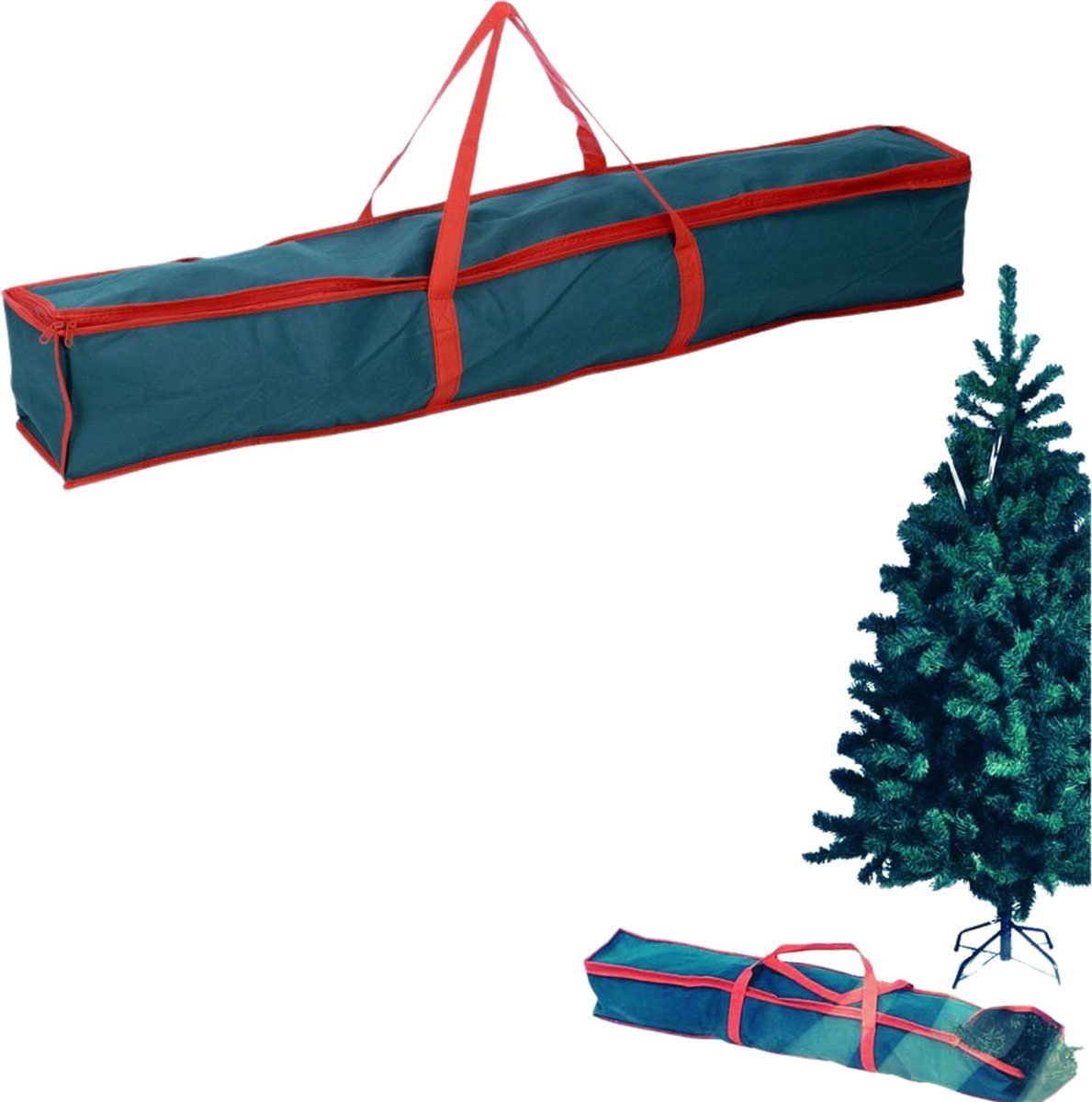 Luxe Opbergtas voor Kerstboom - Kerstbomen Opbergen - Kerstboom Tas - 103x16x16cm