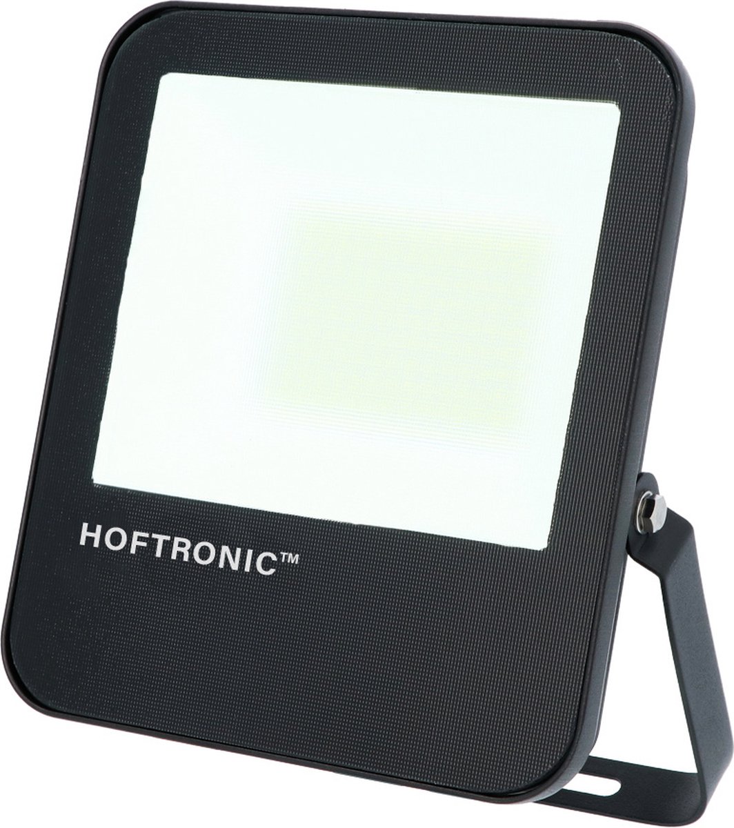 HOFTRONIC - Luxor - LED breedstraler - 50 Watt - 160 lm/W 8000 lumen - 6400K Neutraal wit licht - IP65 Waterdicht - LED Schijnwerper met LumiLeds - Extreem efficiënt - 5 jaar garantie - LED Floodlight