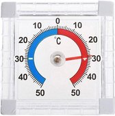 Thermometer met zelfklevend venster - Raamthermometer - Plakthermometer | -50°C - +50°C