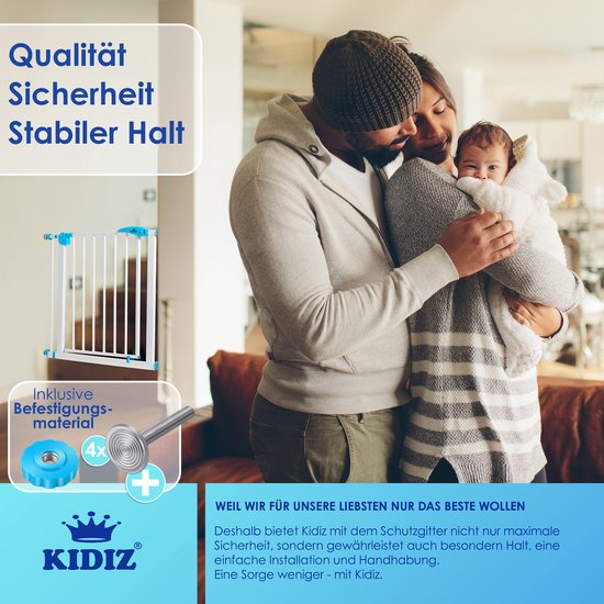 homewell Trapbeschermingshek, uittrekbaar voor baby's, deurbeschermingsrooster met kattenklep, deurbescherming voor trappen, deuren, binnen en buiten, met één hand te bedienen