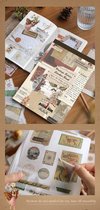 Volume Sticker- en Papierset - 50 vellen - Mega set met heel veel stickers en papier voor o.a. bulletjounal, scrapbooking en het maken van kaarten - Before The Feelings Of Time