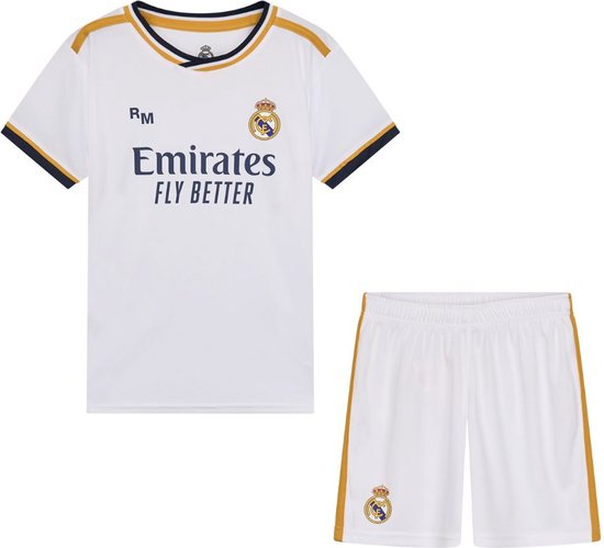 Real Madrid Thuis Tenue 23/24 - Maat 152 - Sportkledingset Kinderen