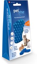 Pet+Me Cat Short Hair Brush – Kattenborstel – 4-in-1 Dierenborstel – 100% siliconen – Geadviseerd door dierenartsen – Blauw