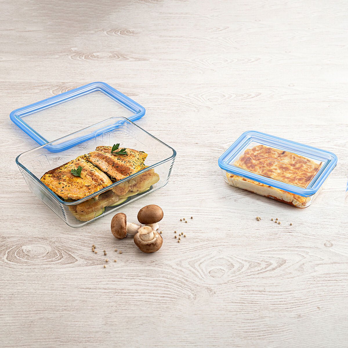 Lunch Box Pyrex® en verre avec couvercle étanche 12 x 12 cm- 0,8 L, Cook &  Go - Conservation des aliments - Achat & prix