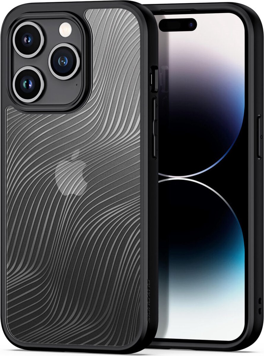 Dux Ducis - Telefoon Hoesje geschikt voor de iPhone 15 Pro - Back Cover - Aimo Series - Zwart