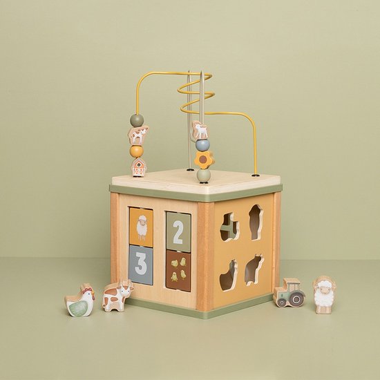 Little Dutch - Activiteitenkubus FSC - Little Farm van Little Dutch — afbeelding 3