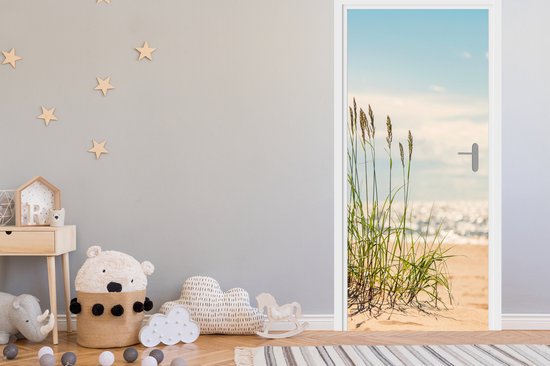 Sticker de porte Brins d'herbe dans les dunes - 80x205 cm - Poster de porte