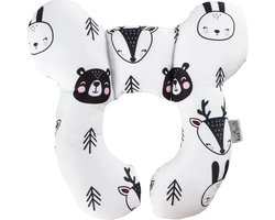 KimDo - Baby Maxi Cosi Steun Kussen - Bos dieren - Neksteun voor Baby's - Steunkussen voor Reiswieg - MaxiCosi Steunkussen - Slaapkussen MaxiCosi - Neksteun voor Baby de Auto - Babystoel Nek Steun - Baby Slaapkussen - Autostoel Nekkussen / Nek Kussen