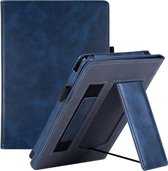 Case2go - E-reader Hoes geschikt voor Kindle Paperwhite (2021) - Sleepcover - Auto/Wake functie - Met handstrap - Donkerblauw