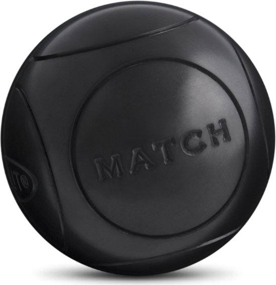 Boule De Pétanque Obut Match + – 71 Mm, 680 G, Lisse, Acier Carbone, Demi-tendre