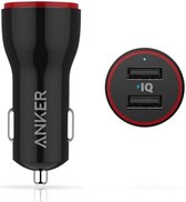 Anker PowerDrive 2 2-Port USB Autolader - 24W - Zwart