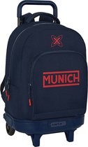 Schoolrugzak met Wielen Munich Flash 33 x 45 x 22 cm Marineblauw