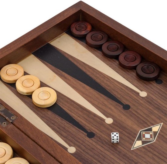 Ensemble de backgammon de luxe fait à la main pour adultes