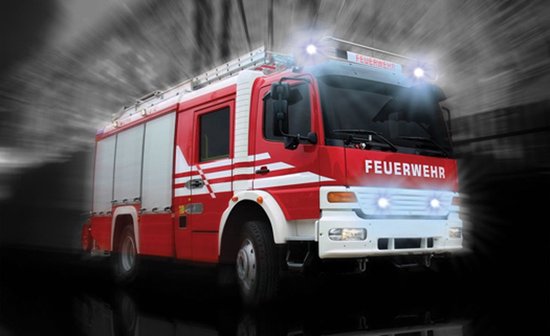 Fotobehang - Vlies Behang - Brandweer - Brandweerauto - Brandweerwagen - Kinderbehang - 368 x 254 cm