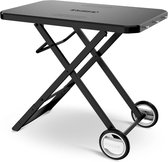 Cozze - Werktafel Kunststof Opvouwbaar met Stalen Frame en Wielen - Aluminium - Zwart