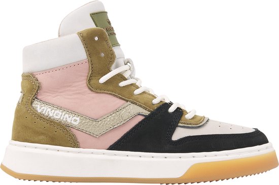 Vingino Senne mid premium Sneaker - Meisjes - Multicolor peach - Maat 38