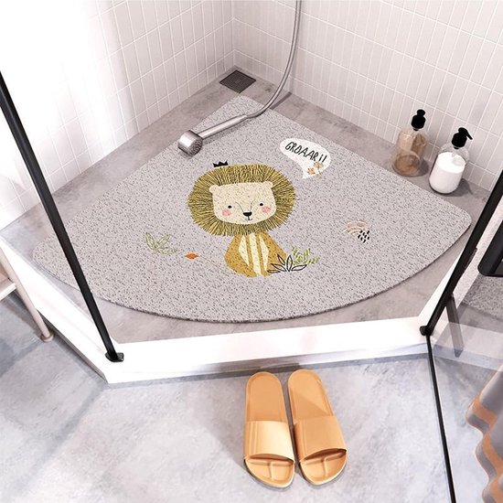 Tapis De Douche D'angle Antidérapant Et Anti-moisissure, 60 X 60