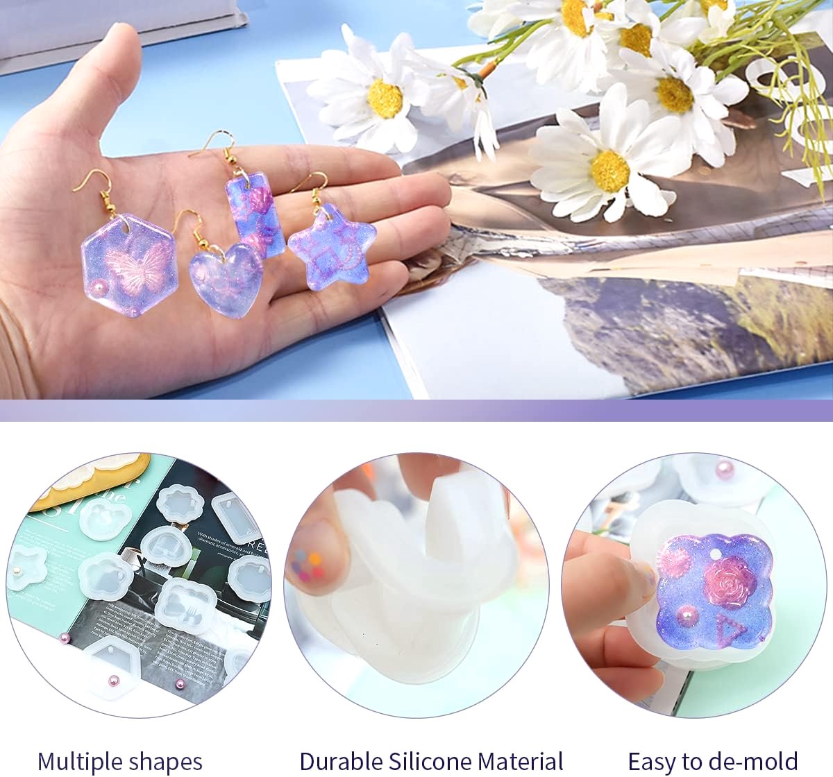 Moule En Silicone Pour Créer Des Jetons De Caddie Personnalisés - Style Standard, Idéal Pour La Résine époxy - Dimensions : 2,3 Cm De Diamètre, 0,2 Cm De Profondeur