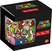 Stor Young Adult - Nintendo - Mug Céramique en Boîte cadeau Mario et ses amis - 325 ML