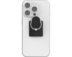 iRing Original Hook Set – Telefoon Ring – Telefoonhouder & Standaard – Sterke hechting - Herbruikbare lijm – 360-graden rotatie – 180-graden kantelfunctie – Mat Zwart